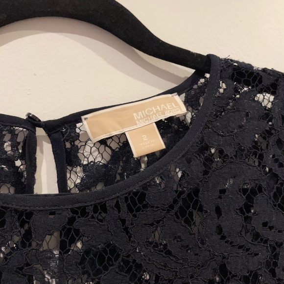 Michael Kors Lace Dress, Navy - Size 2 - Picture 2 of 6